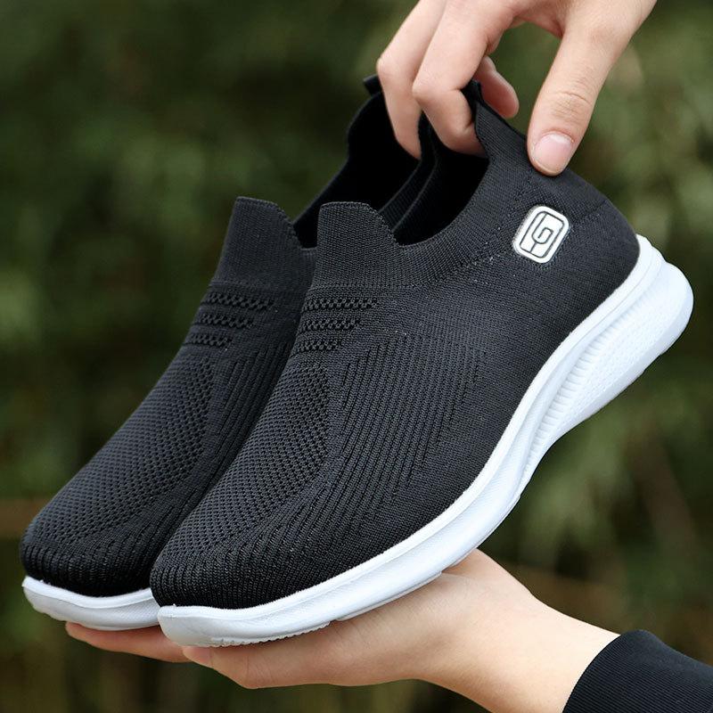 Spring and Summer New Fly-woven Mesh Shoes Women's Breathable One-pedal Lightweight Casual Low-top Shoes Direct Sales