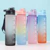 Frosted Plastic Cup Gradual Change Sports Portable Kettle Colorful Space Direct Drinking Water Cup
