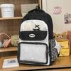 School bag, Japanese INS style, new high-value schoolbag, girls' sweet middle school pain backpack, lightweight large-capacity backpack