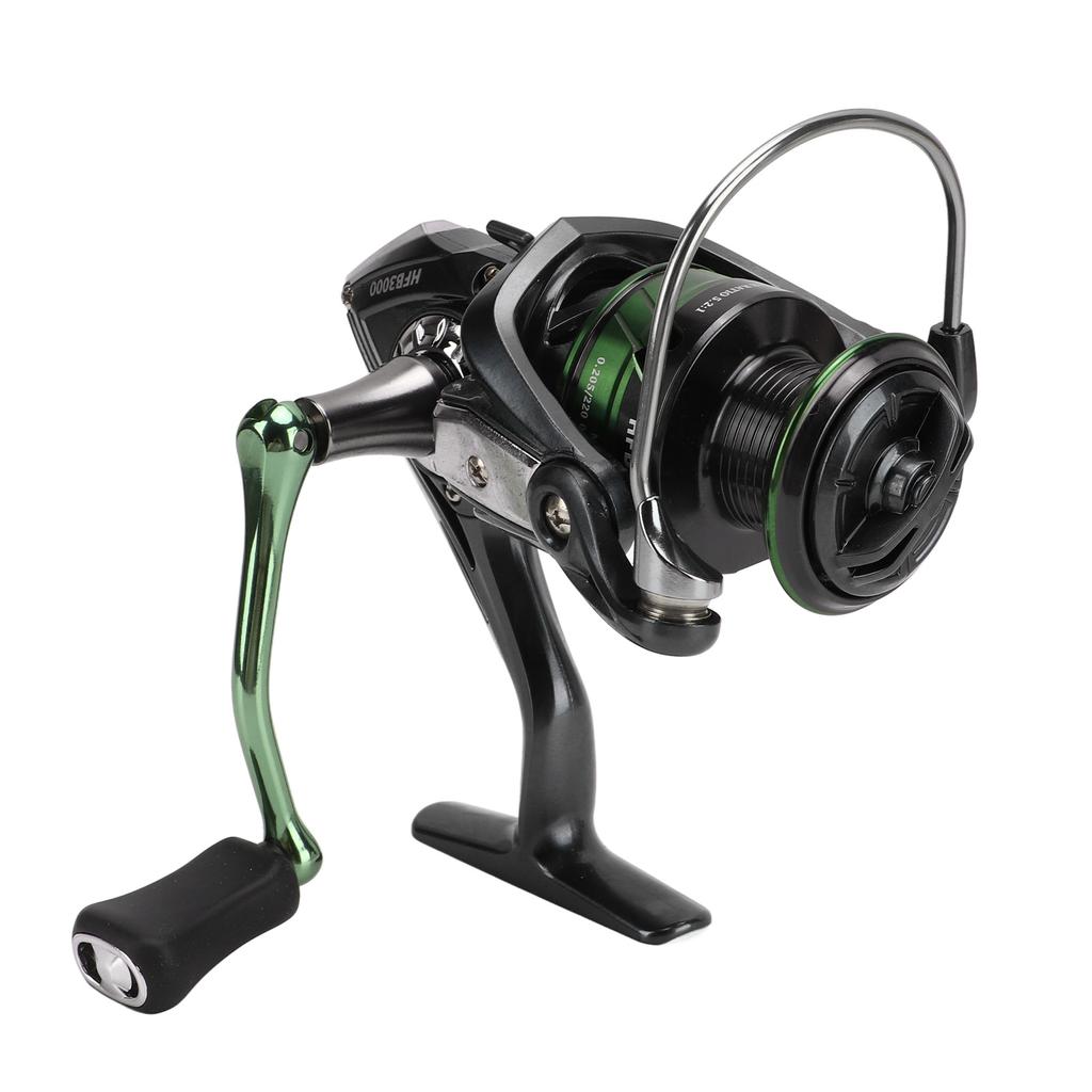 Fishing Reel Metal Spinning Fishing Reel Stainless Steel Gapless High Speed 5.2:1 Lightweight for Freshwater Saltwater