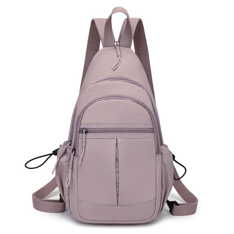 Schoolbag Backpack Women's 1011 New Casual Oxford Cloth Dual-purpose Small Backpack Fashion Versatile Foreign Style Women's Crossbody Breast Bag