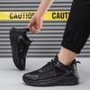 Men's Sports Shoes Autumn Breathable Black Mesh Men's Soft-soled Trendy Running Shoes Lightweight Fly-woven Casual Shoes