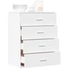 Vidaxl Cabinet, White, 60X39X80 Cm, Wood-Based Material
