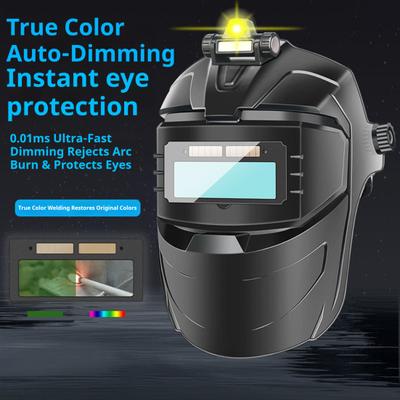 Electric Welding Mask Solar Powered Auto Darkening Helmet Multifunctional Welding