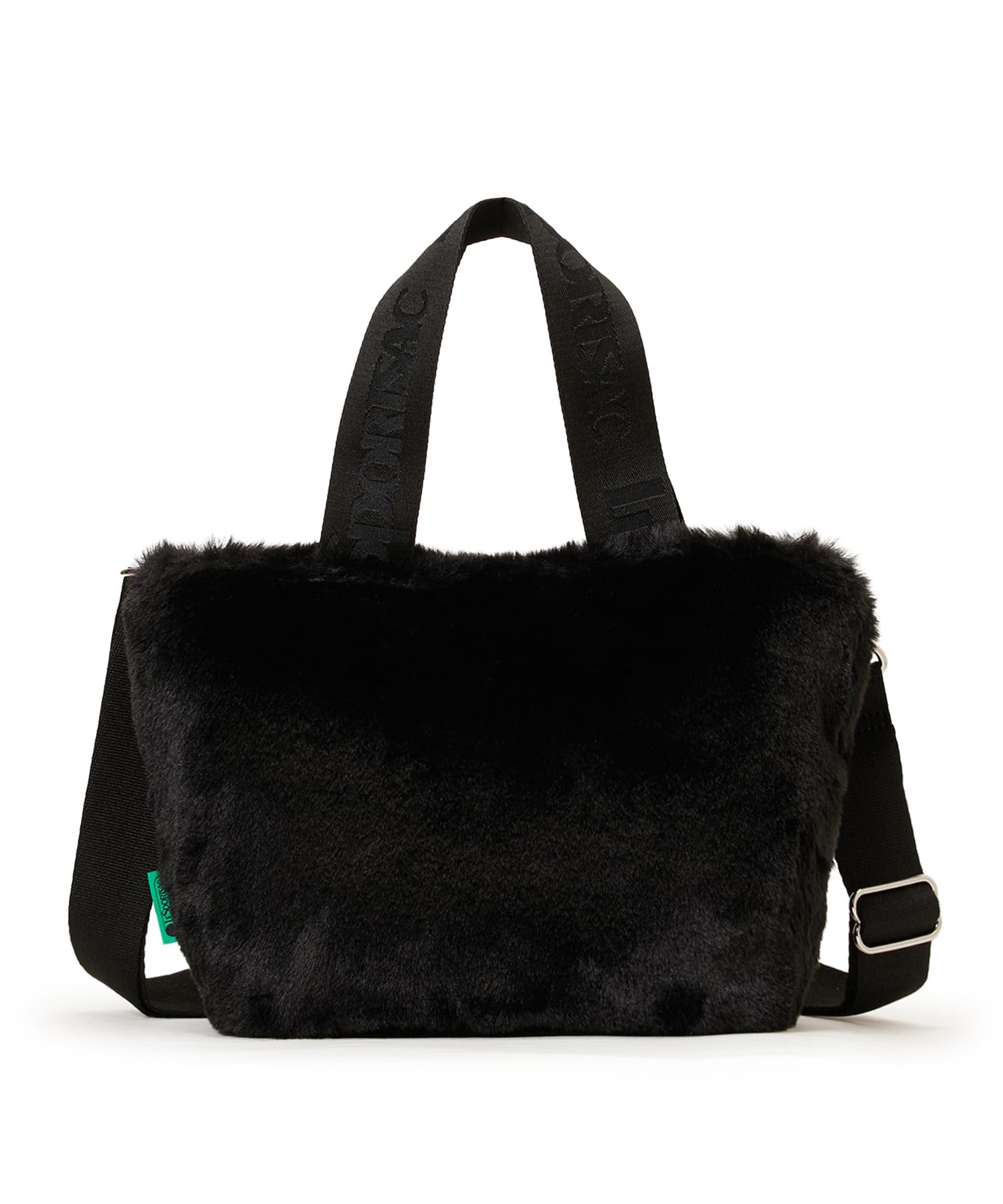 

FUR Fluffy Fur E/W TOTE/3029/Black