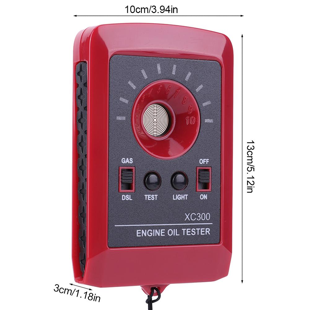 Automobile Car Oil Quality Tester 12V Digital Car Oil Tester LED Digital Gas Diesel Fluid Analyzer Engine Oil Quality Detector