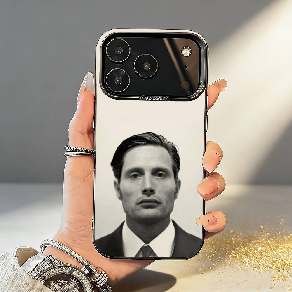 M-Mads M-Mikkelsen H-Hannibal Phone Case For iPhone17,16,15,14,13,12,11,Pro,MAX White Matte Shockproof Cover