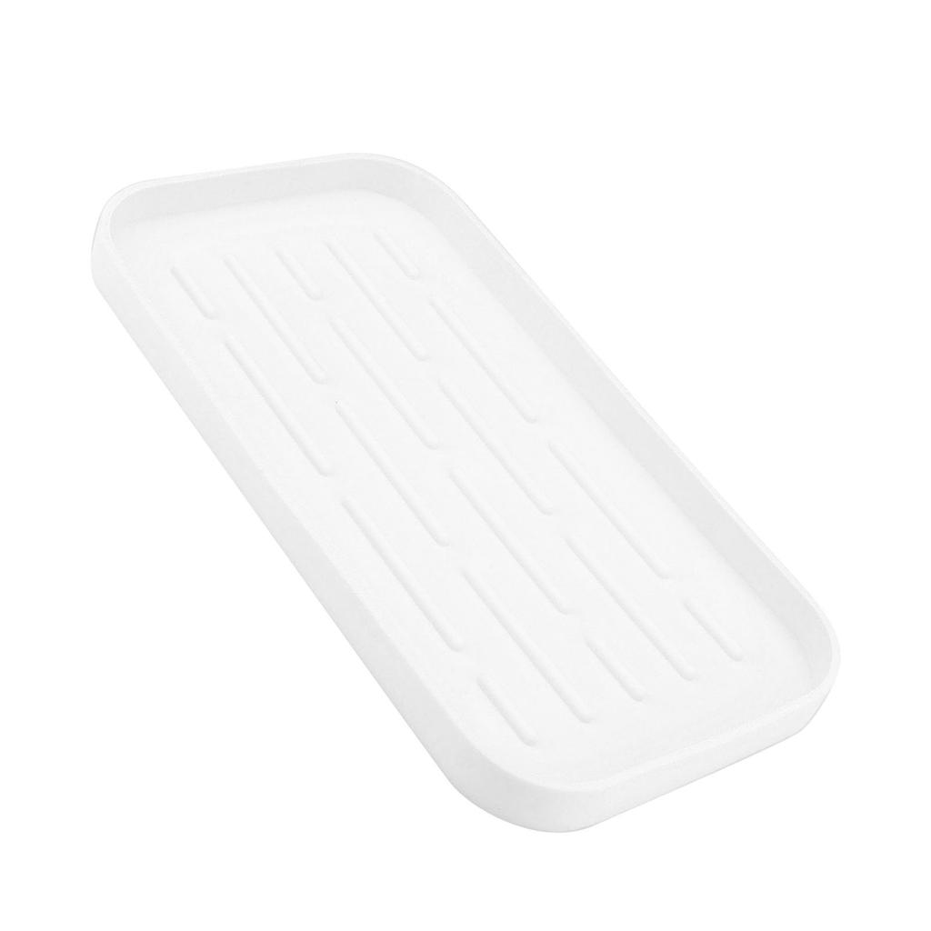 Silicone Dish Drying Mat Convex Design Raised Edges Soft Flexible Prevent Slip Silicone Drain Tray for Kitchen Counter