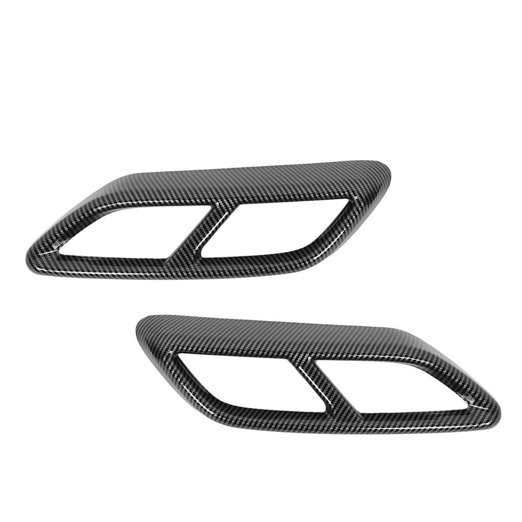 2PCS Exhaust Muffler Tail Pipe Cover Left Right Decorative Tail Throat Frame for A3 8Y 2021 Onwards Carbon Fiber