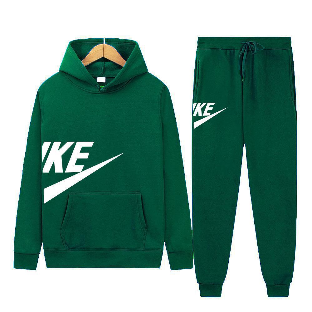 Herren Mode Hoodie Set: Herbst-Winter-Print, Lässiges Fitness-Sweatshirt im europäischen amerikanischen Stil