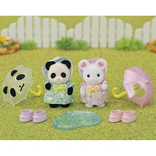 Epoch Sylvanian Families Rainy Day Baby Set Toy Dollhouse S-74 ST Mark Certified