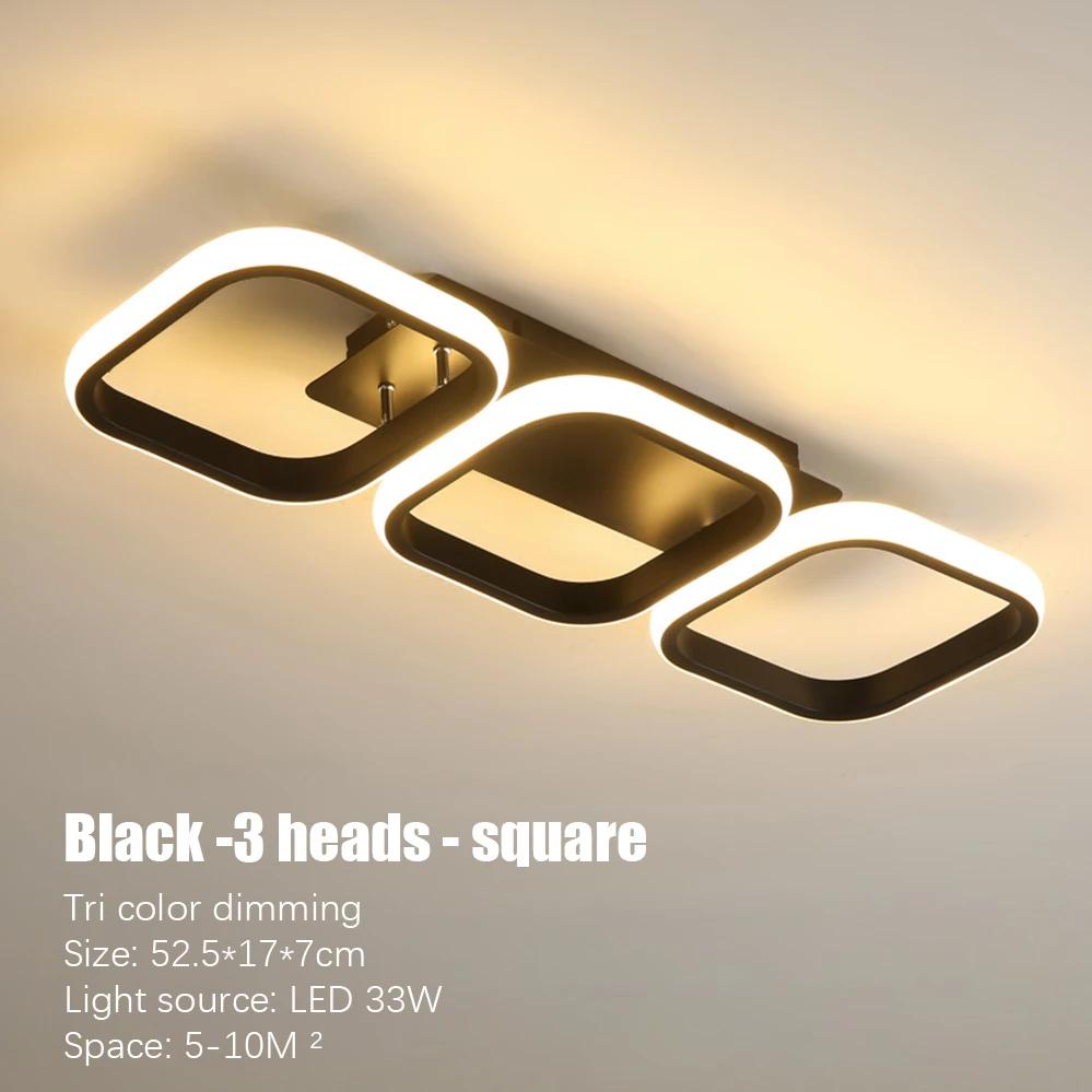 Nordic LED Ceiling Lamp Chandelier for Living Room Corridor 20W 30W Square Round LED Ceiling Light for Kitchen Home Lighting