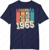 Legendary Seit 1965 60th Birthday Gift TShirt Comfortable Graphic Tshirts Trending Cotton Unisex Summer Breathable Shortsleev