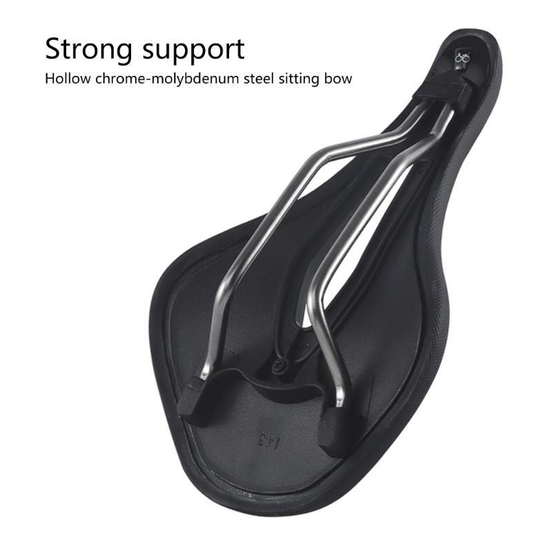 Nonslip Breathable Bike Saddles Seats Pad Replacement Soft Bike Seats Cushion Rubber Bicycles Saddles Easy To Install