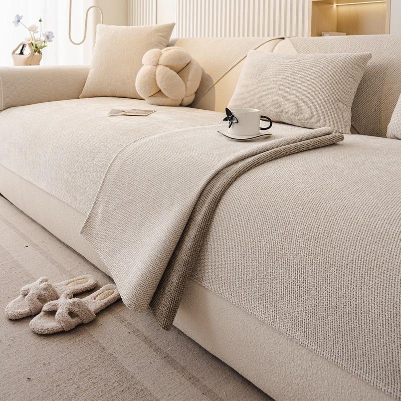 1PC Nordic Sofa Seat Cover Simple Style Solid Color Non-Slip Pets Kid Sofa Towel Corner Couch Slipcover Furniture Protector Deco