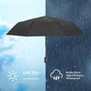 Auto Open Close 8 Rib Folding Umbrella Lightweight Sun Rain Dual Use Parasol for Women Travel