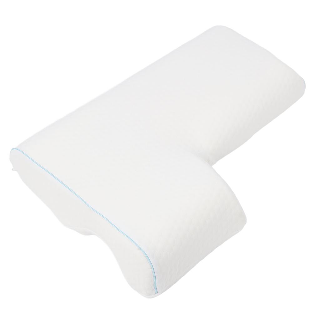 Oreiller Câlin pour Couple Anti Pression sur la Main Mousse à Mémoire de Forme à Rebond Lent Oreiller pour Dormeur Latéral avec Trou pour le Bras