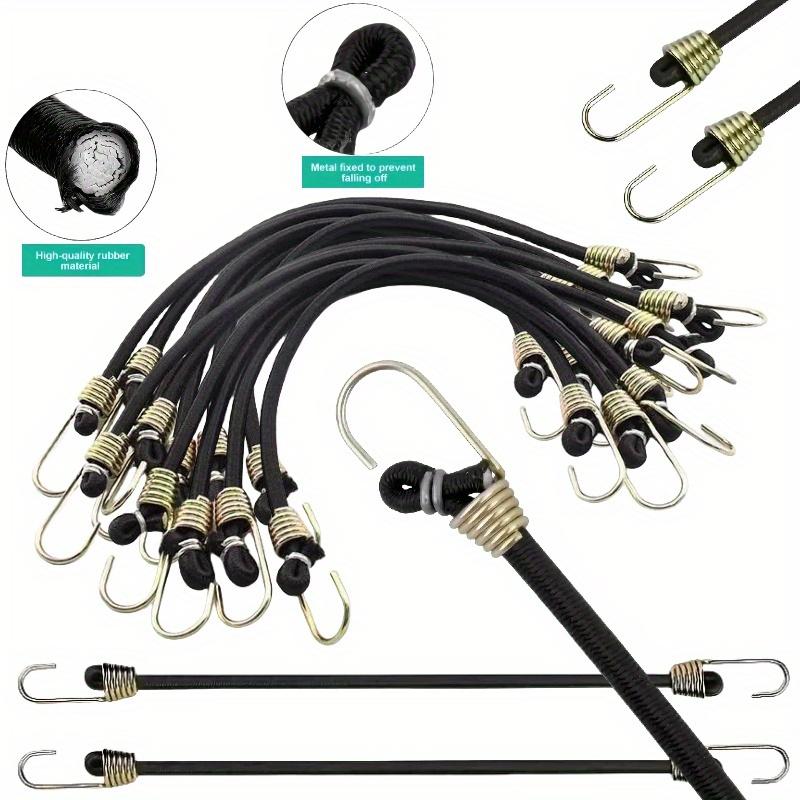 High Elasticity Rubber Rope Luggage Tie Elastic Hook with Adjustable Length for Electric Bicycles and Motorcycles, High Tension Cord for Securing Bags