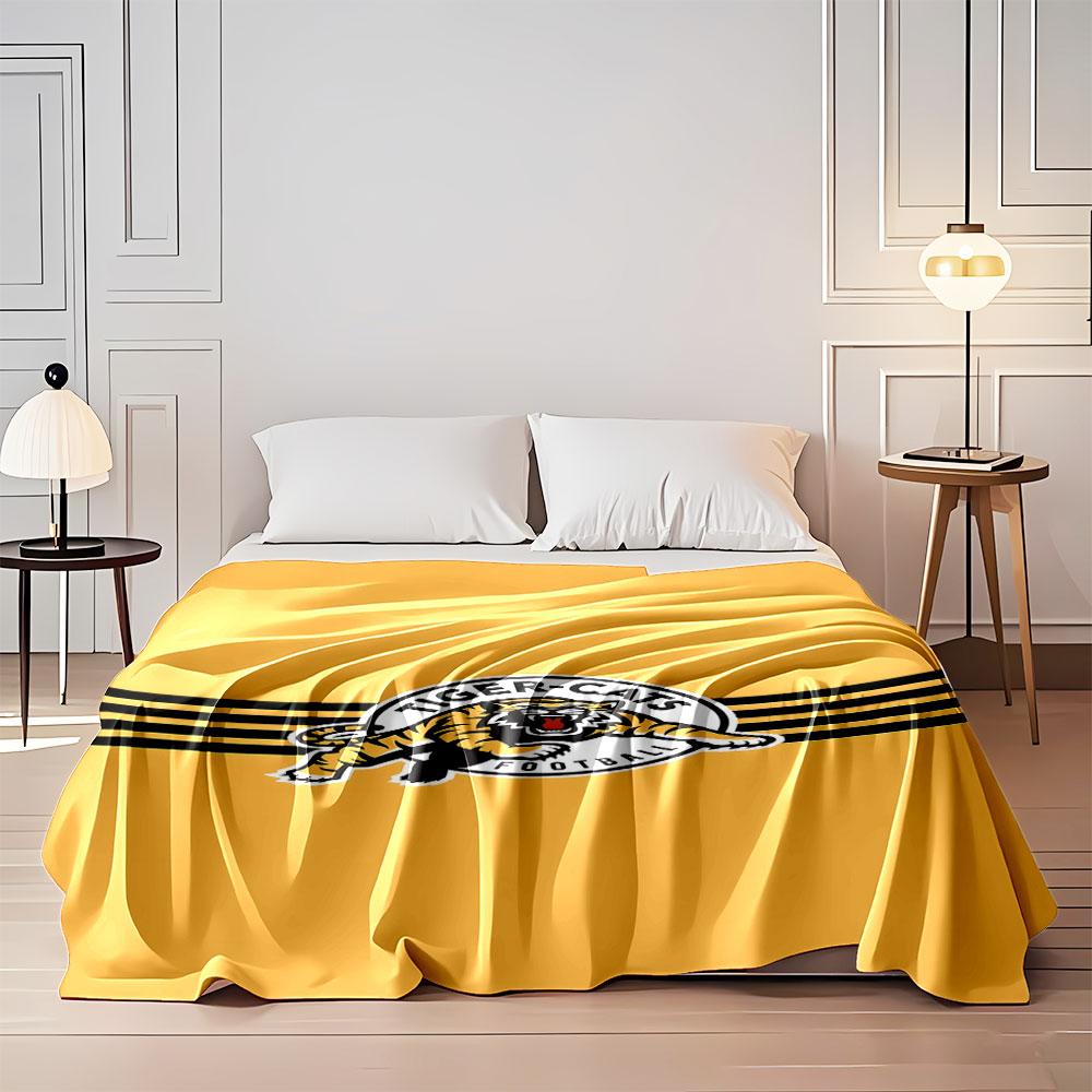 Tiger-Cats Football Logo Blanket print blanket soft and cozy perfect for the living room bed sofa or a nap,gift
