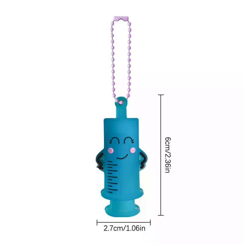 Syringe Shaped Ampoule Bottle Opener Keychain Nurse Doctor Medical Vial Breaker Cutter Aid Tool