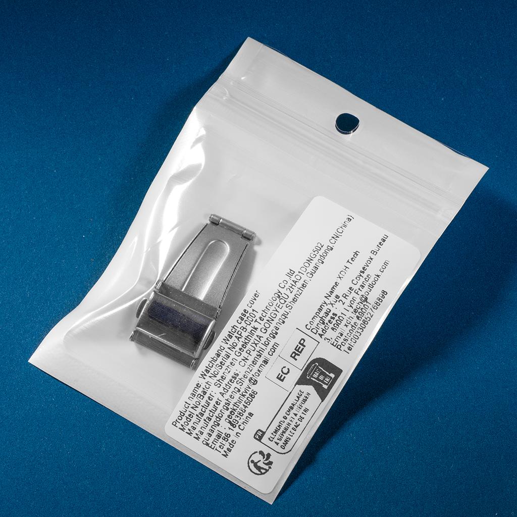 1PC 18MM 18MM 20MM Stainless Steel Double Push Button Clasp Buckle for Watch Strap Band Deployment Fold Buckle