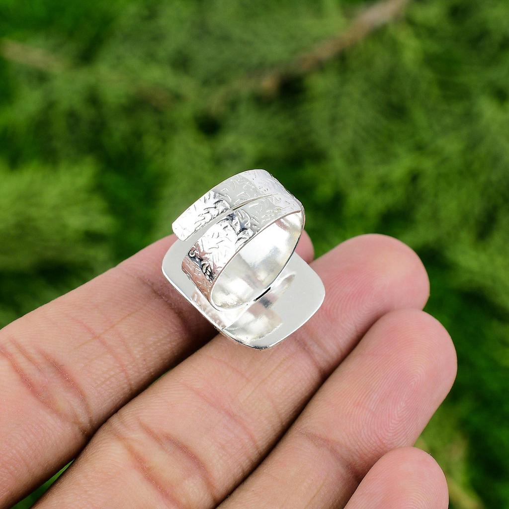 Marcasite Gemstone Statement Trendy Bezel Birthday Promise Wife Ring 925 Silver