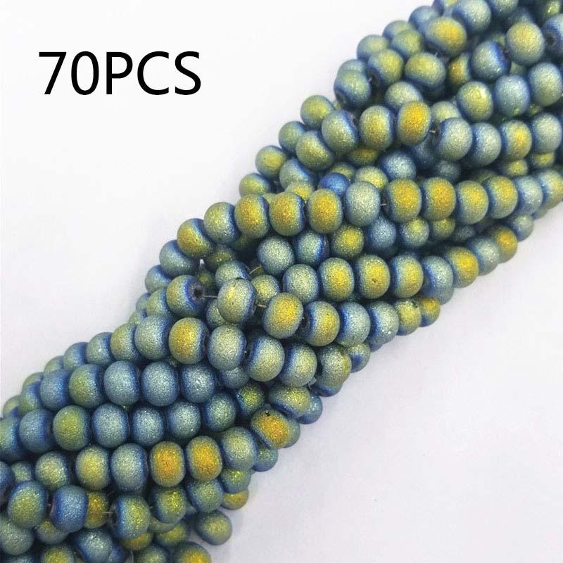 70/108pcs 8mm Glass Loose Beads DIY Handmade Accessories for Bracelet Necklace  Jewelry Making