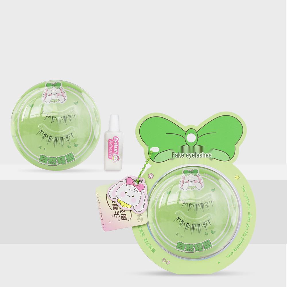 

Cute Bunny Devil Natural Curl False Eyelashes - Durable, Segmented for Easy Application