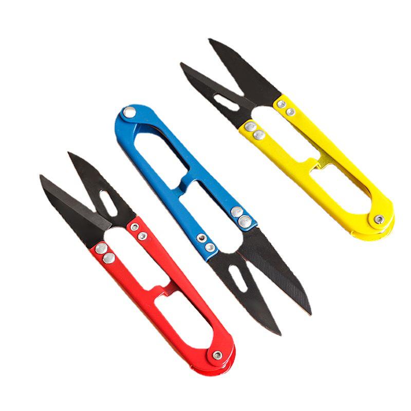 Nůžky na přízi a nit ve tvaru U: Ideální pro šití, křížkovou výšivku, vyšívání, rybářský vlasec a květinové aranžování.