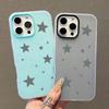 Cute Gray Stars & Dots Phone Case for Redmi Note 14 12S 13 12 11 10 Pro Plus 5G Redmi 12 13C 14C 4G Shockproof Protective Cover