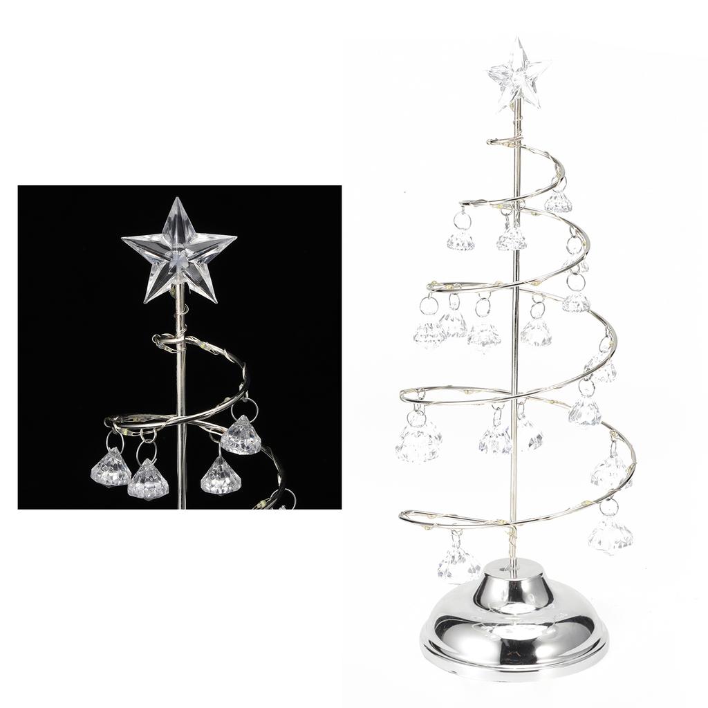 LED Christmas Tree Lamp Ornament Night Light for Christmas Festive Decoration White