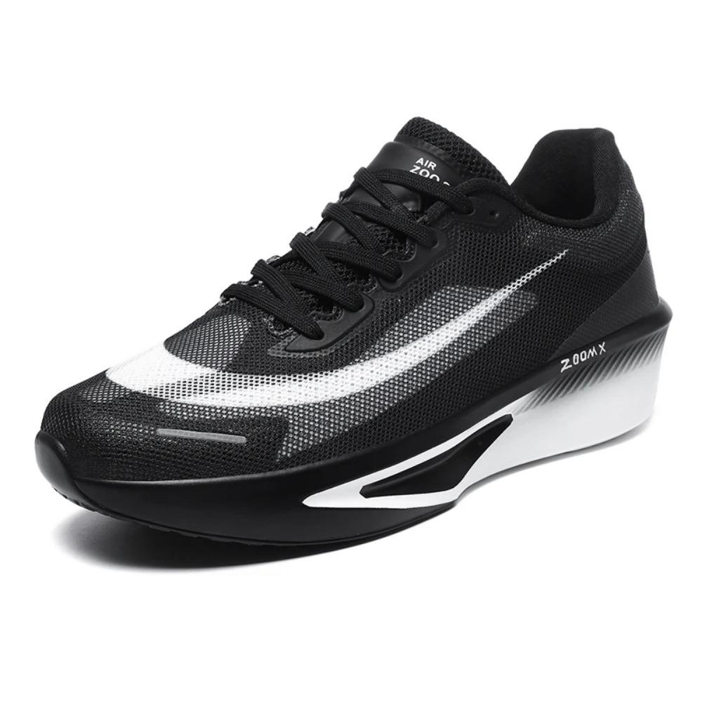 

2025Summer Breathable Comfortable Lightweight HighQuality Carbon Plate Marathon Racing Training Running Shoes Men plus Size39-47 46 чёрный