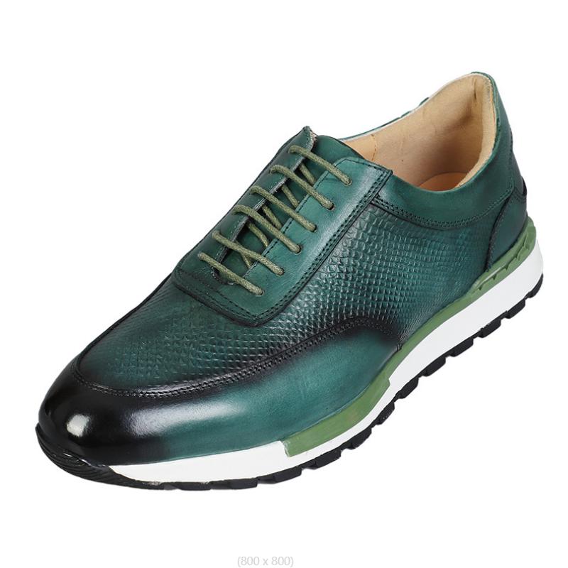 Fashion 2025 Spring Autumn 5 Colors Genuine Leather Man Luxury Sneakers Plaid Weave Pattern Lace-up Men Casual White Oxford Shoes  b15