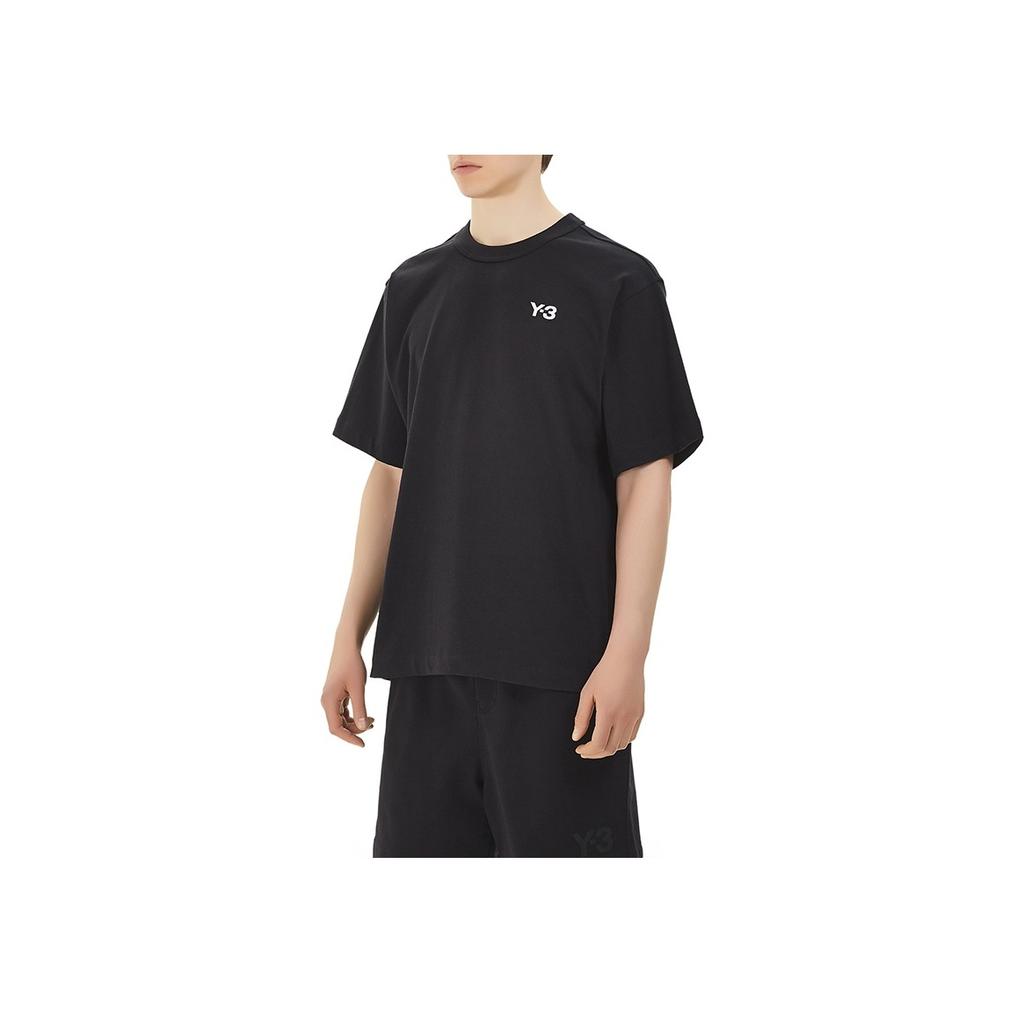 Y-3 Logo Casual Short Sleeve T-Shirt Men Tops Black FP8696