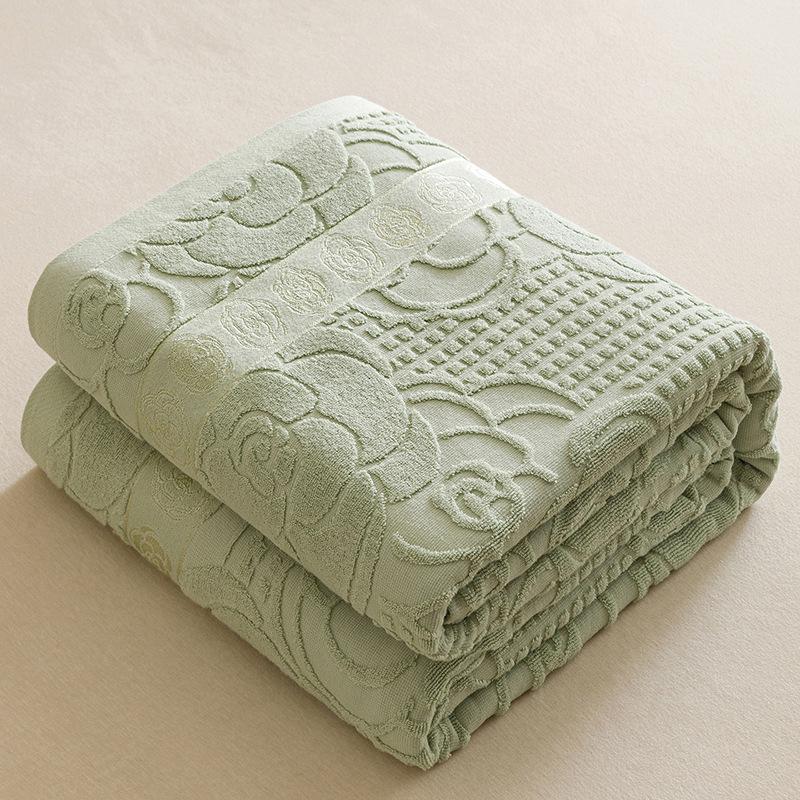 New Cotton Old-Fashioned Towel Blanket - Summer Quilt for Air Conditioning, Single To Full Size, Ideal As Gifts