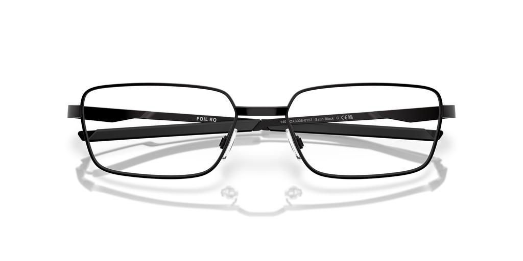 Oakley Eyeglasses Frame Frame Color Satin Lens Demo Lens 57mm Men's 0OX3036, (Front) Black, Color