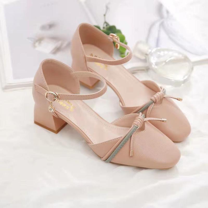 

Туфли Новые Летние Сказочные Одинарные Туфли Квадратный Носок Однослойные Босоножки Женская Обувь 40