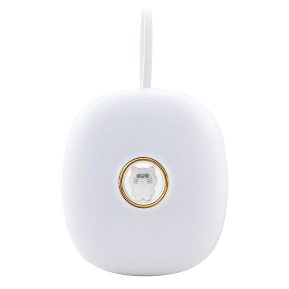 Тихий Вибрирующий Будильник с Отсрочкой Мощный Будильник для Пробуждения 2 Режима Вибрации Многофункциональный для Студенческой Спальни белый