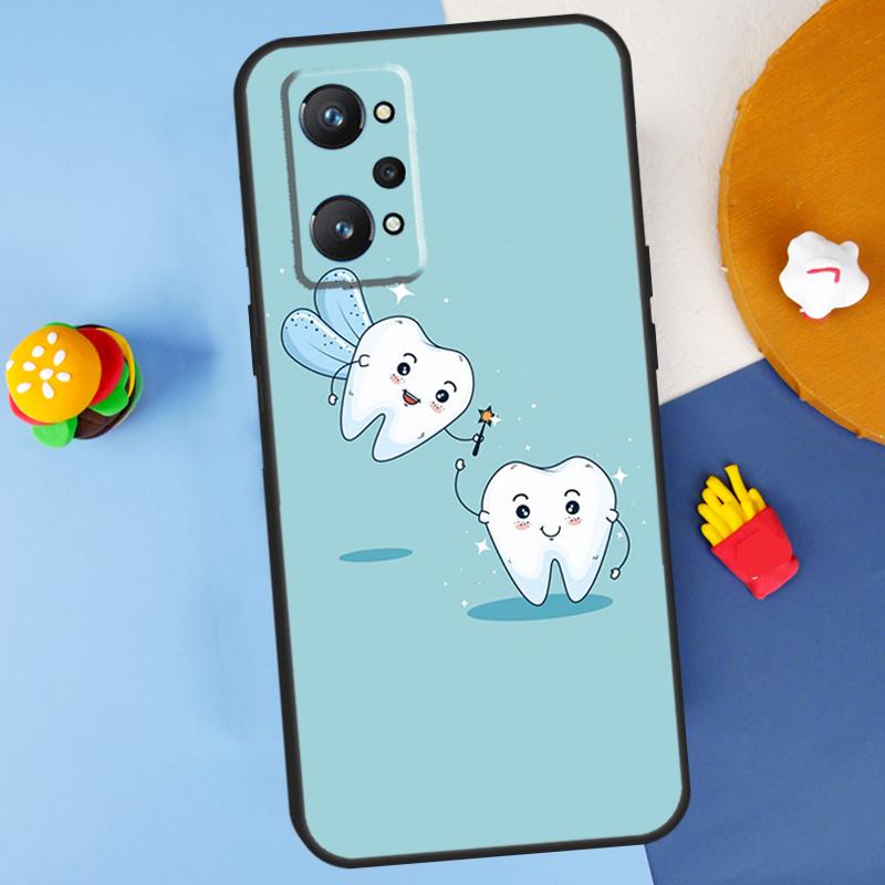 Cute Tooth Dentist For Realme 11 10 12 13 14 Pro Plus GT 5 6 6T GT7 Pro C61 C53 C51 C21Y C25S C55 C67 C75 Case