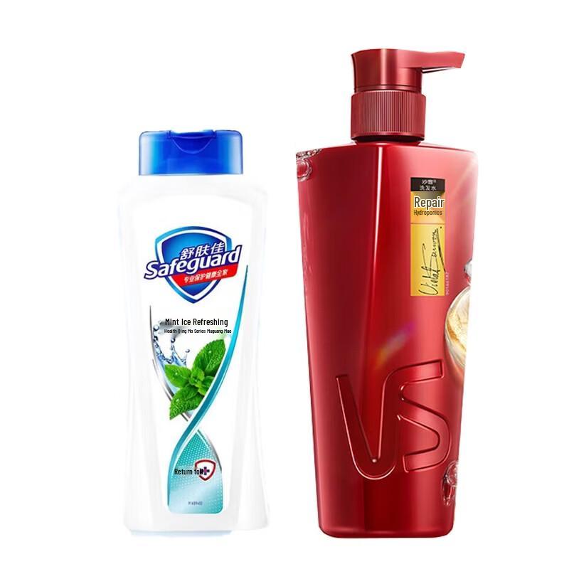 

Safeguard Mint Body Wash & Vidal Sassoon Repair Shampoo Duo
