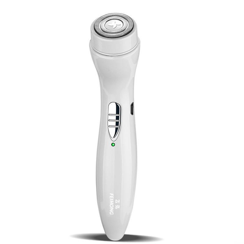 

Бритва электрическая для мужчин и женщин плавающая головка долговечный аккумулятор стильная белый