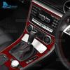 Real Soft Carbon Fiber Trim Sticker For Mercedes Benz SLK R172 2011 2012 2013 2014 2015 2016 Car Central Control Gear Panel