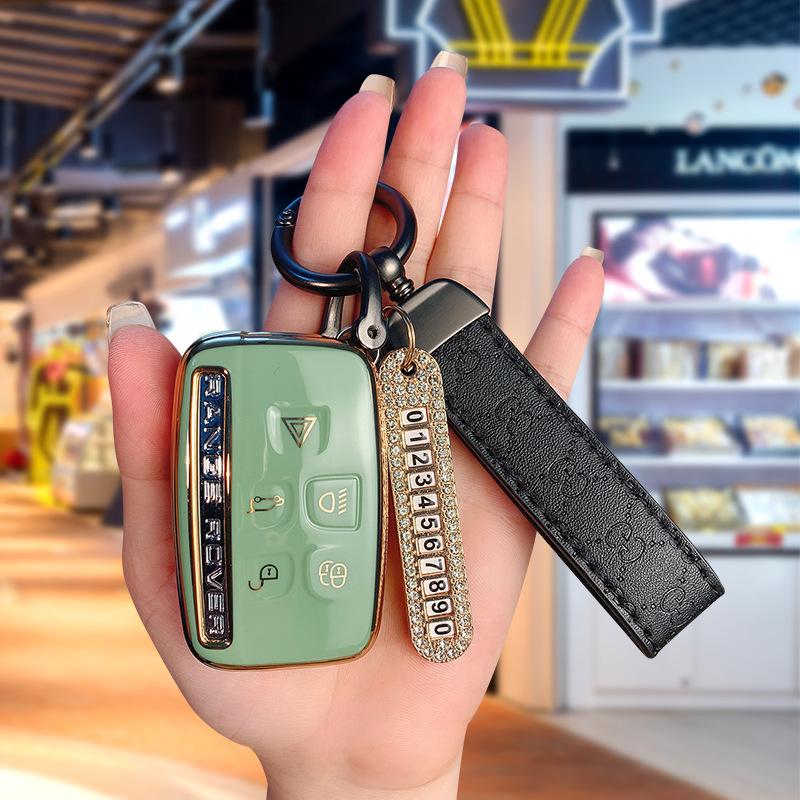 Land Rover & Jaguar TPU Schlüsselhülle für Range Rover, Discovery 4, Evoque, Freelander 5 - High-End, Langlebige Autoschlüsselhülle