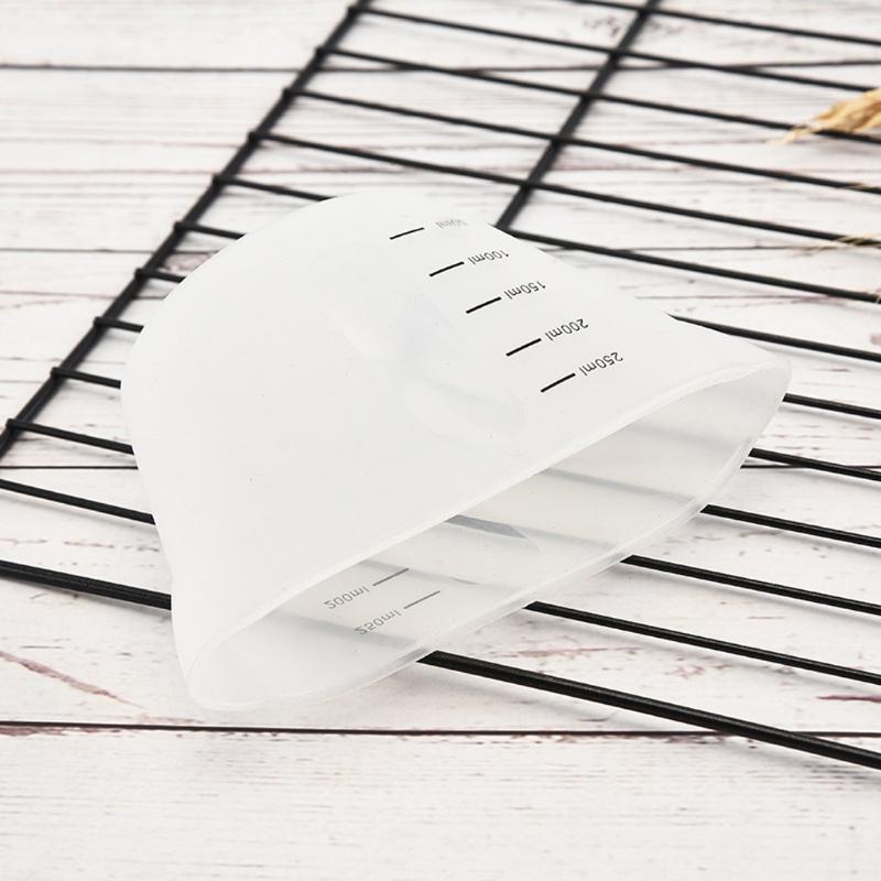 500ml and 250ml Silicone Measuring Cups Resin Mixing Cups for Acrylic Paint Pouring Reusable Craft Measuring Cups