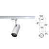 Aluminum White Body High CRI LED Rail Light COB Adjustable Spotlight for Jewelry Shop Art Museum Wall Painting Lighting