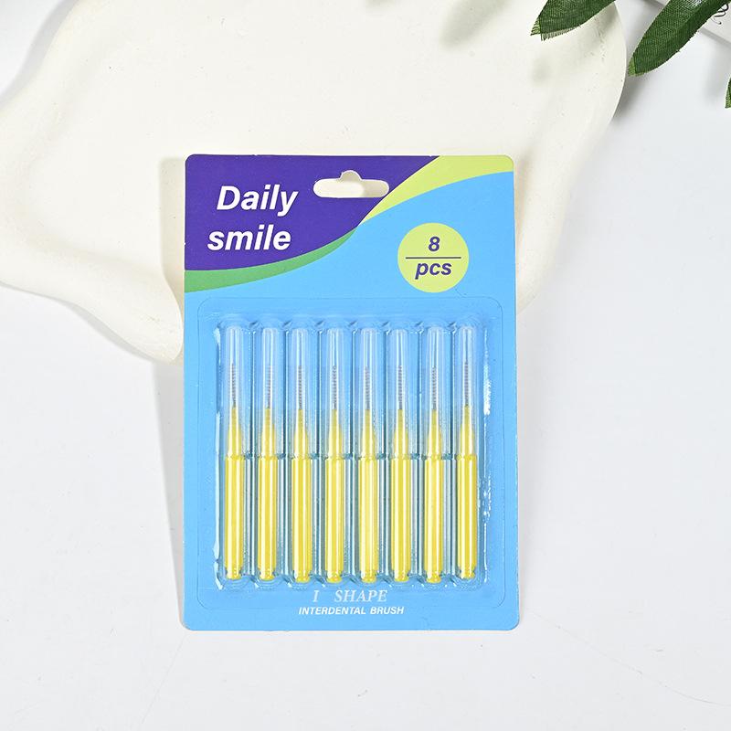 1 Set L/I Shaped Interdental Brush Soft Bristles for Dental Cleaning Plaque Removal Oral Care At Home and Office