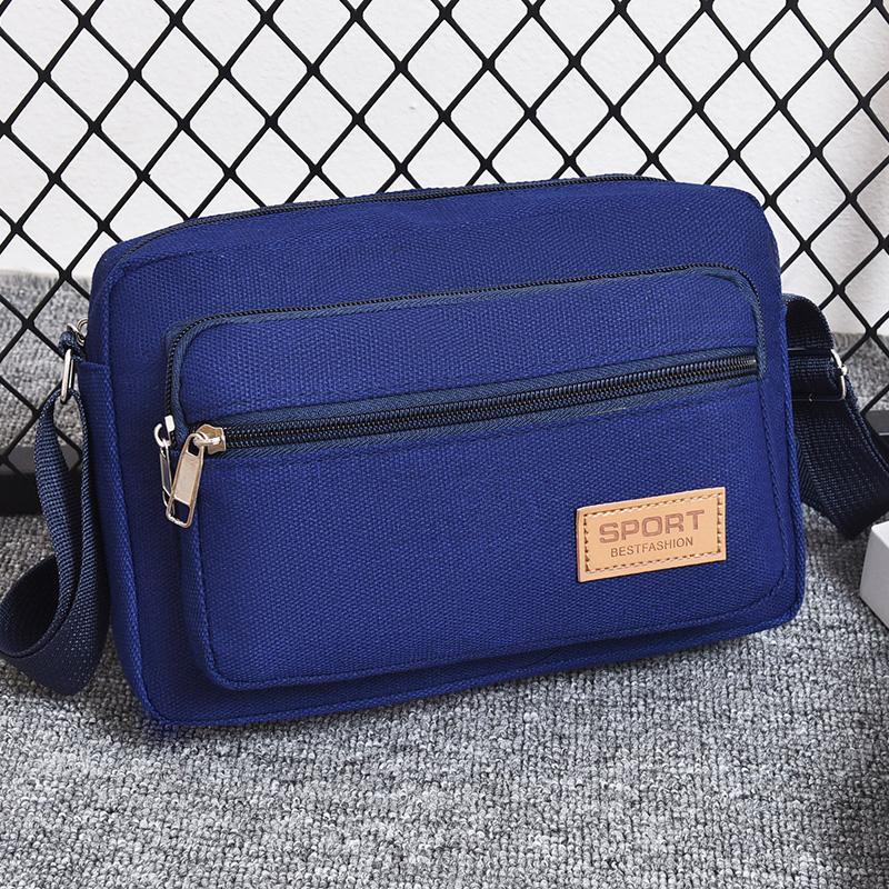 Men's Canvas Waist Bag - Durable Outdoor Sports Pack with High Capacity (Multifunctional Phone Purse for Running/Hiking)