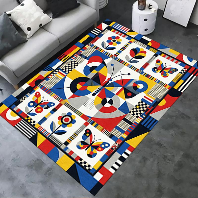 2025 New Modern Butterfly Carpet Rug for Living Room Bedroom Home Sofa Decoration,Kids play Non-slip Floor Mat73