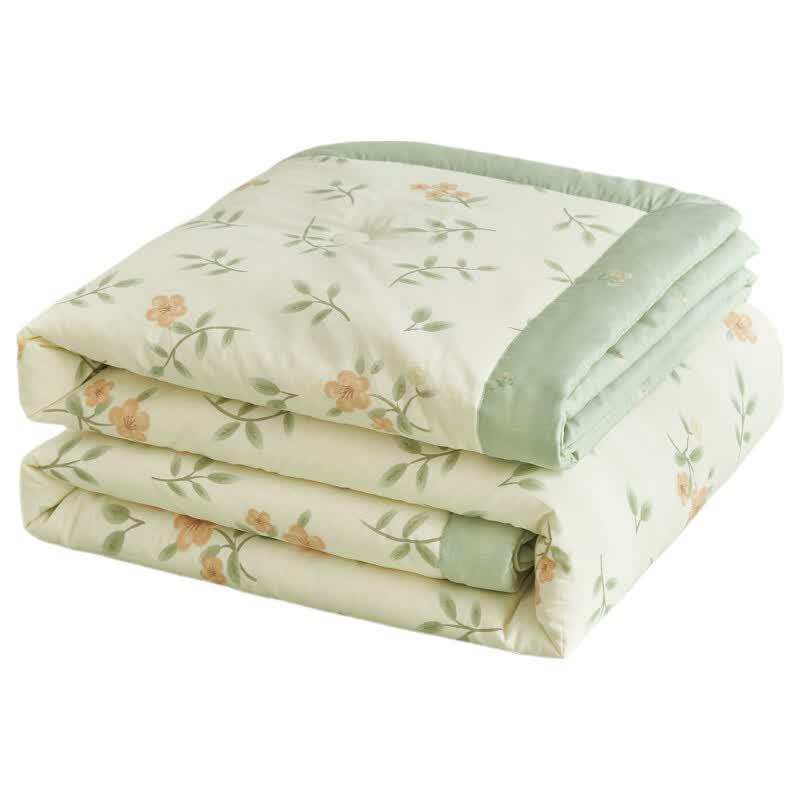 Hongdou Floral Print All-Cotton Summer Quilt