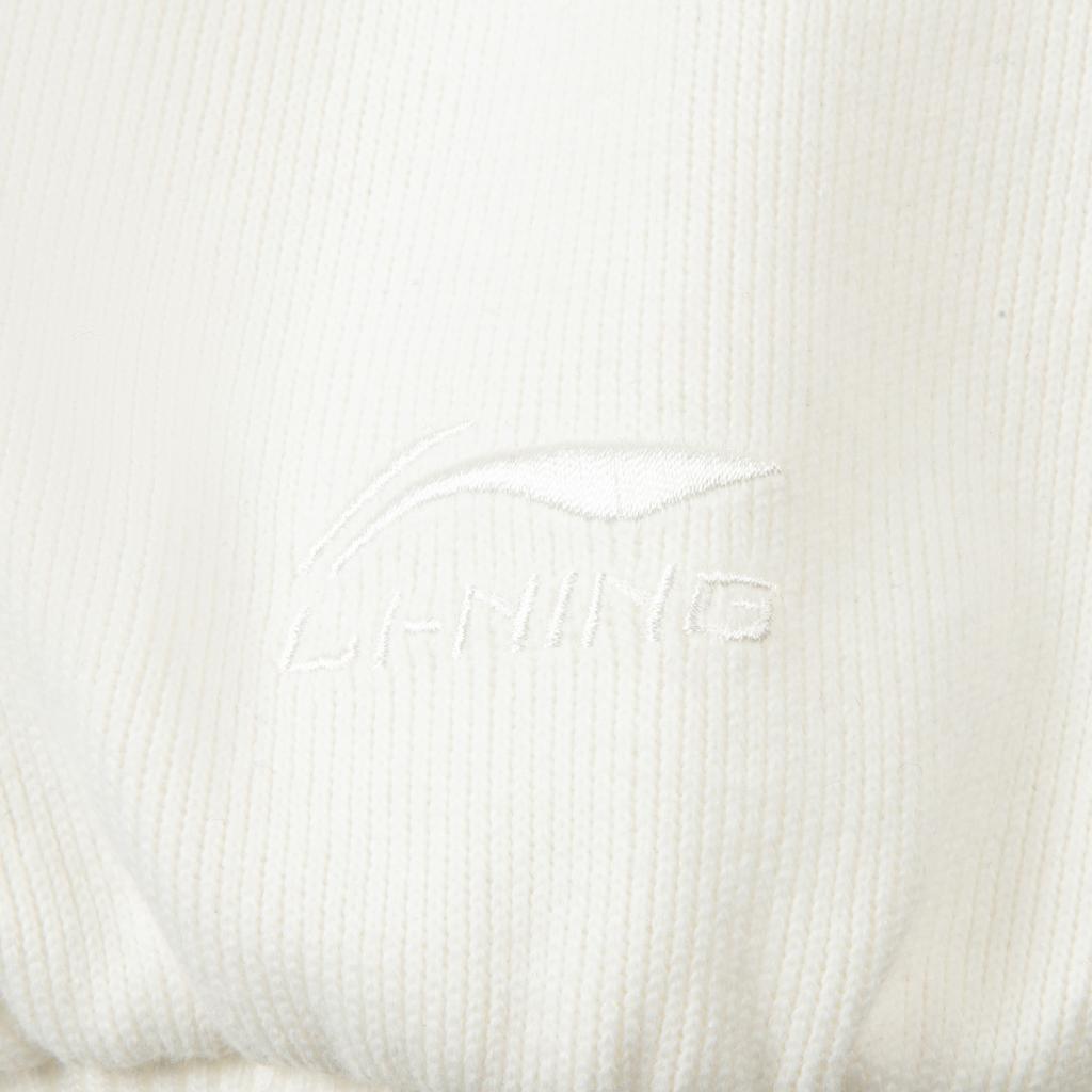 Li Ning Sports Trend Series Loose Fit Stand Collar Embroidered Letter Sweatshirt Women Sweatshirt AWDV984-1